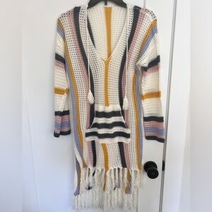 Crocheted swim cover up